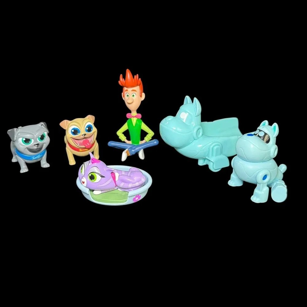 PUPPY DOG PALS Disney Figures & Accessories Bob Bingo Rolly ARF Hissy Lot of 5